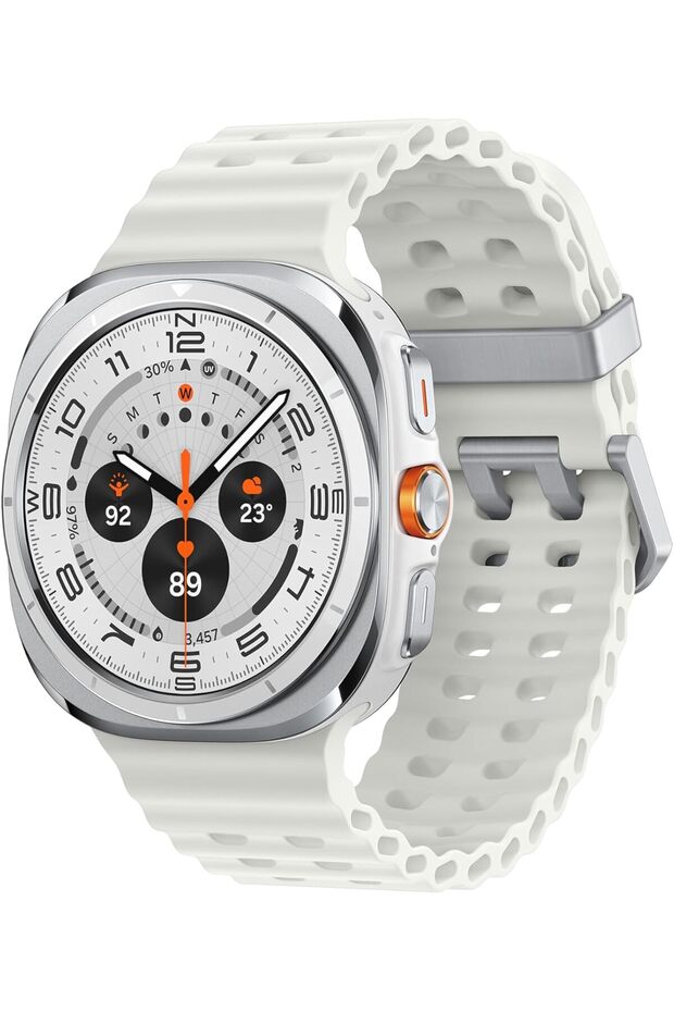 Galaxy Watch Ultra Smartwatch, Titanium White, 47mm, LTE, Health Monitoring, Fitness Tracker (UAE Version)