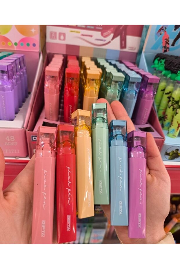 2 Pcs Earth Tone Highlighter Pen