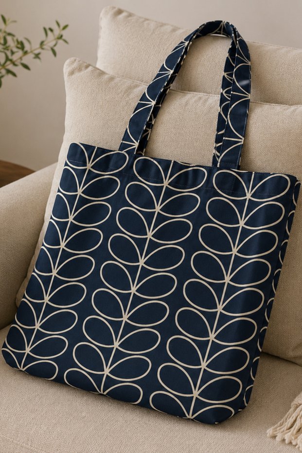 Geometric Patterned Women's Shoulder Bag Tote Bag Daily Use Fabric Bag - 40X45