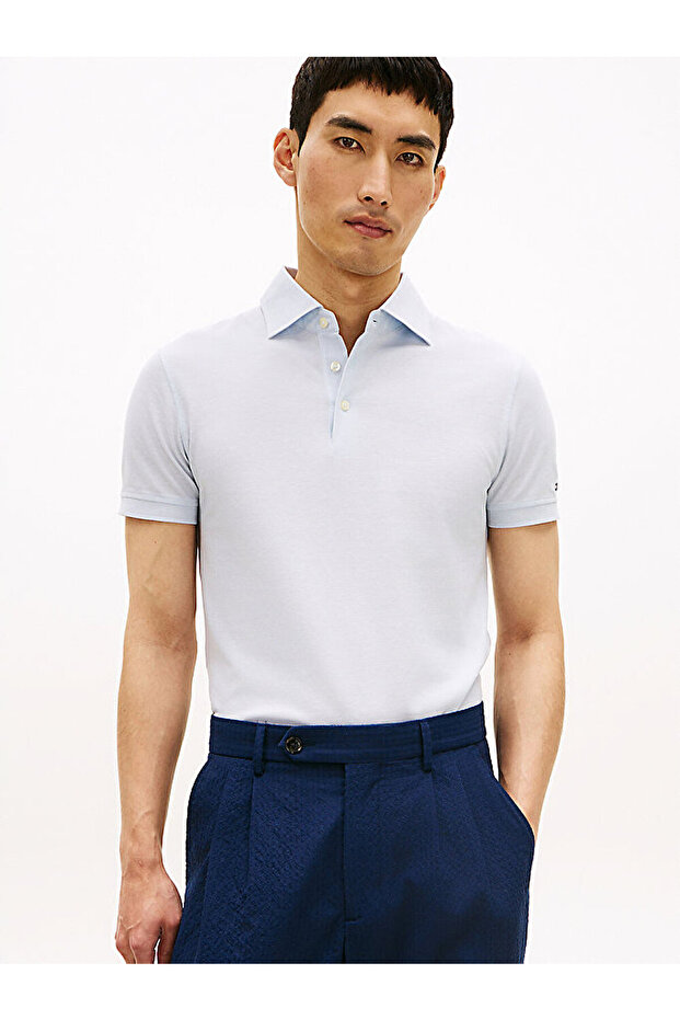 Men's Wide Spread Collat Polo T-Shirt