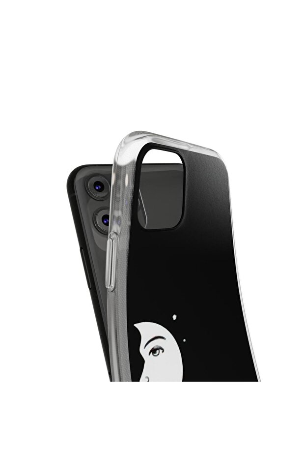 Case compatible with Apple iPhone 11 Pro Silicone Gel Tpu Couples Pattern Moon Pattern - 2