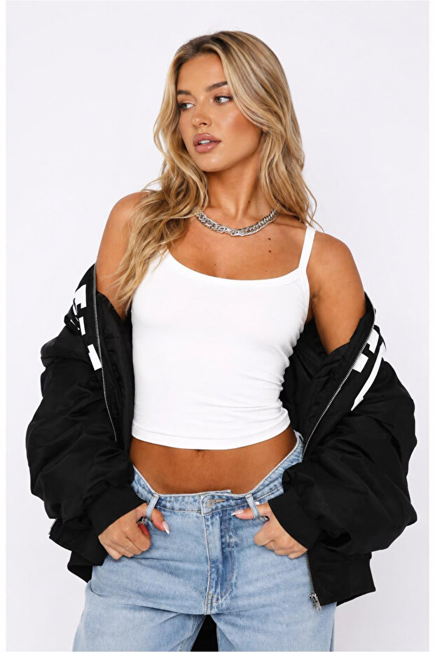 Women's New Thin Strap Long Basic Blouse - 2