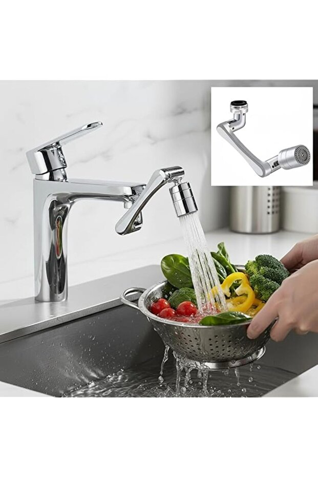 1440° Rotating Faucet Extender | Multifunctional Robotic Arm Aerator with Splash-Proof Design