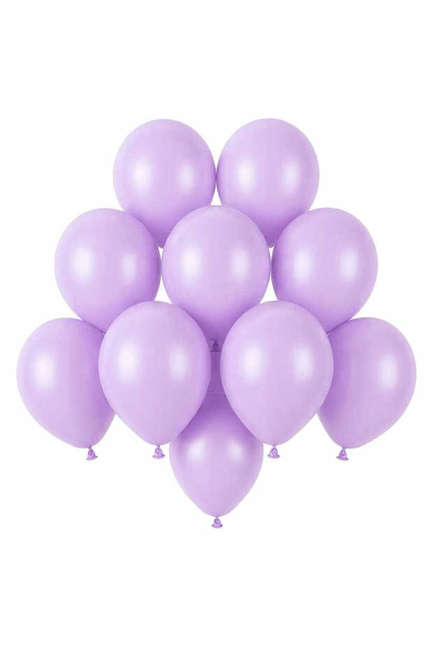 Lilac Color Latex Pastel Balloons (13 cm) - 10 Pieces