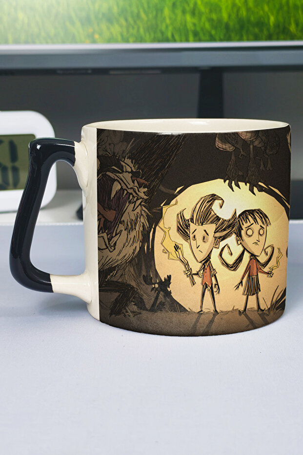 Don'T Starve Printed Ceramic Luxury Mug (1 Piece) Special Black Handle Wave Handle V1D