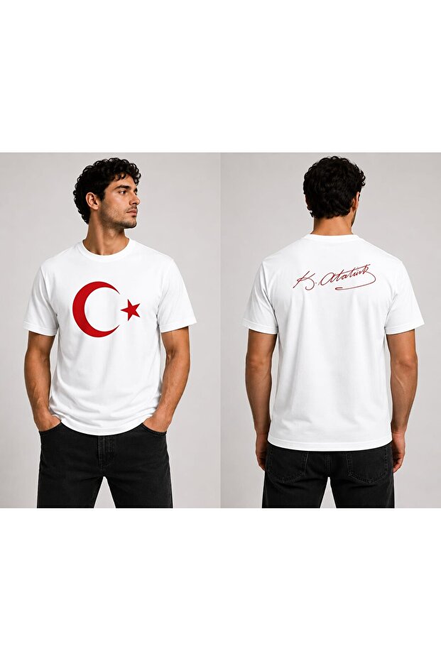 Ataturk Signed Dtf Printed T-Shirt