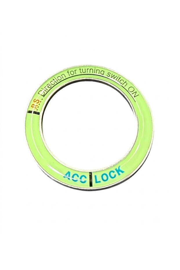 Auto Ignition Key Entry Frame Highlighted Modified Ring Chrome