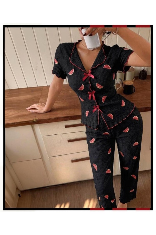 Women's Short Sleeve Pajama Set