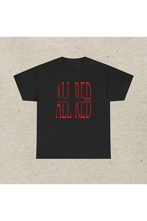 Carti All Red Printed Unisex Oversize T-Shirt