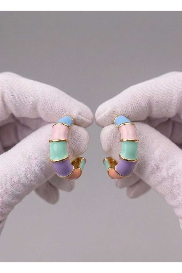 COLORFUL STEEL EARRINGS