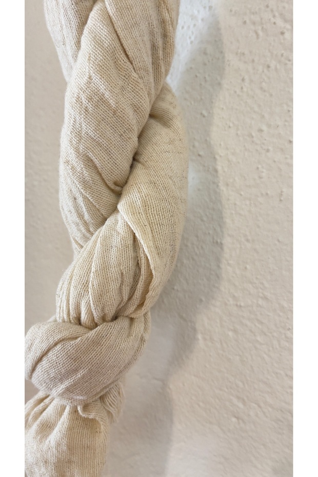 Linen Karatezgah Woven Buldan Model Scarf Bandana Shawl 30X170 cm 1 Piece