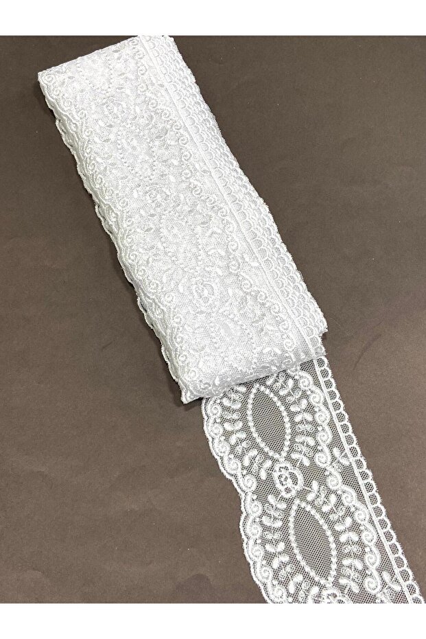 Tulle Guipure / 9 Meters / White Color / No. 8