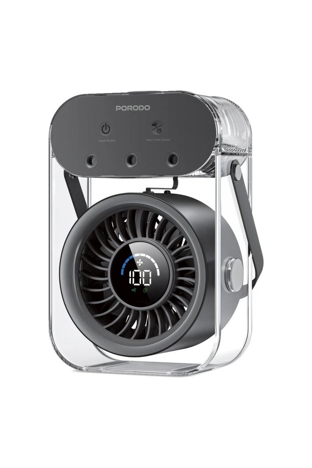 Chillo Aqua Portable Mist Fan 4000mAh Rechargeable Fan with 500mL Water Tank
