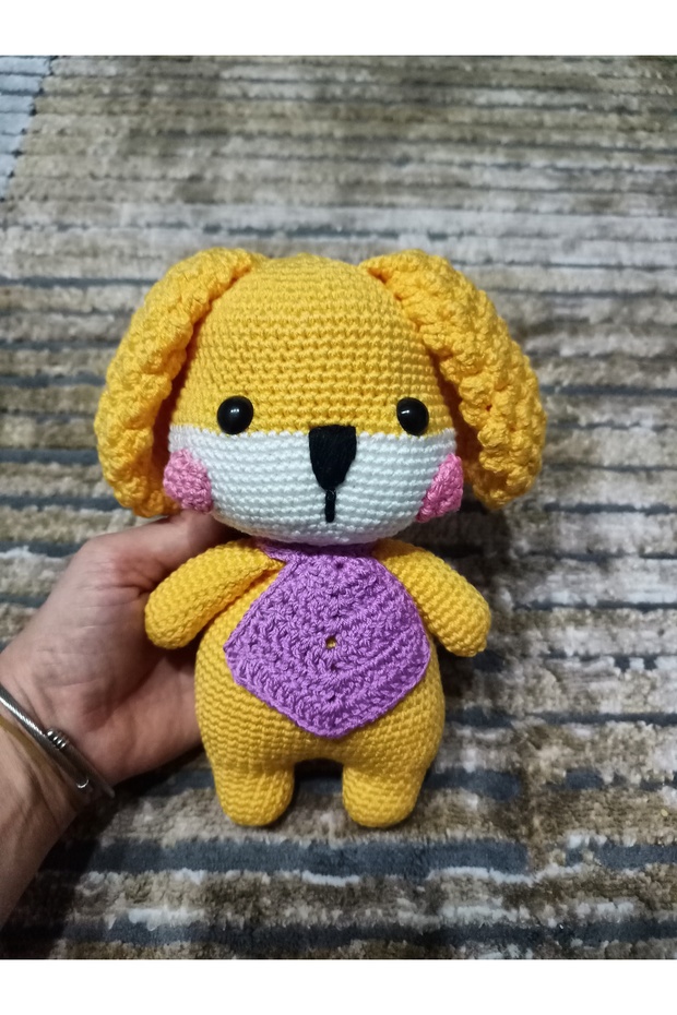 Amigurimi Hand-Knitted Dog 20 cm