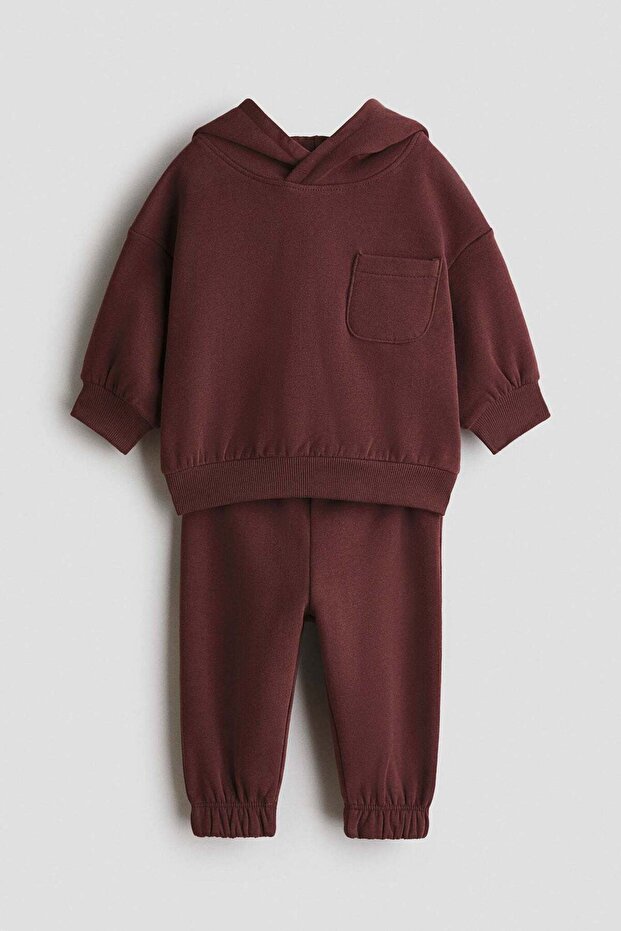 2-piece cotton sweatshirt set