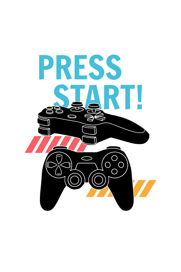 Μπλούζα Gaming Press Start - 2