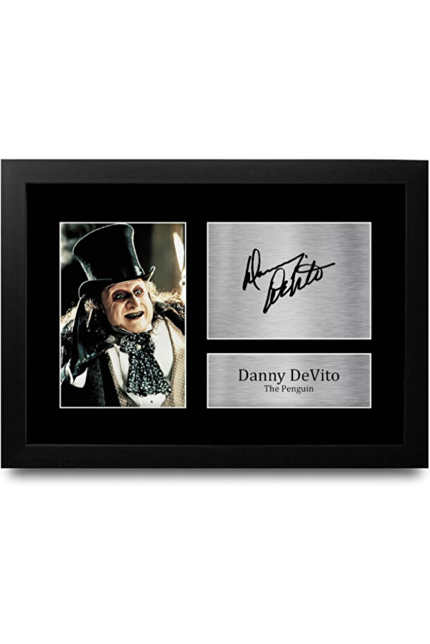 A4 FR Danny DeVito Batman The Penguin Oswald Cobblepot Presents Printed Signed Autograph Picture for Movie Memorabilia Fans - A4 Framed