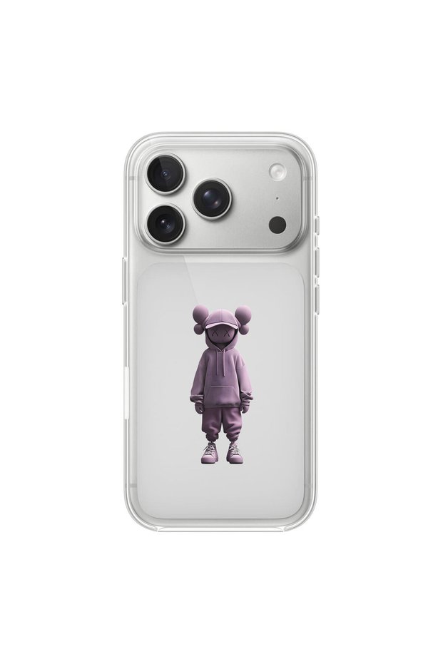 iPhone 17 Pro Max Compatible No Face 4 Design Transparent Case