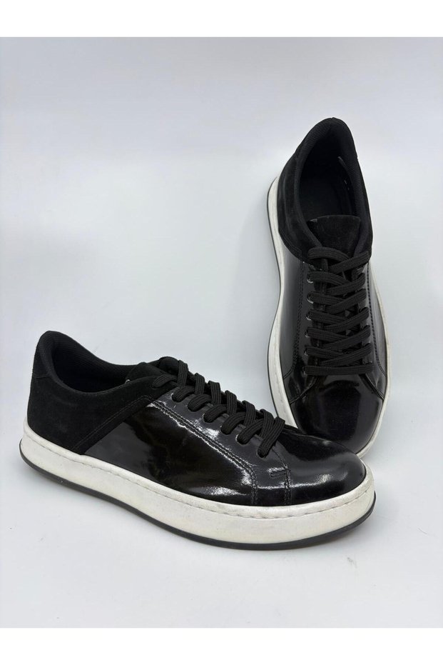 Black Patent Leather Men's Leather Shoes