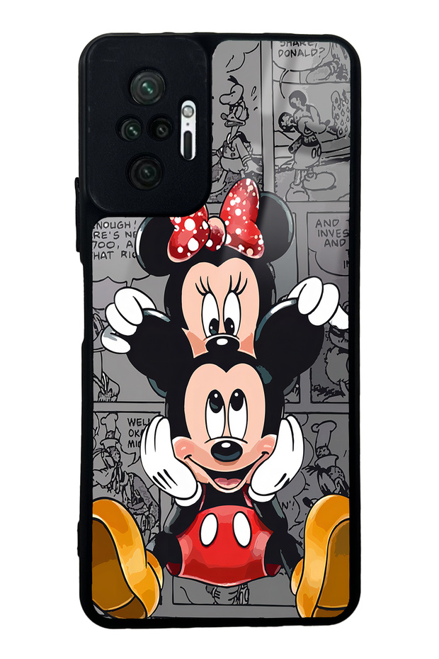 Xiaomi Redmi Note 10 Pro Glossy Phone Case with Micky and Minnie Design