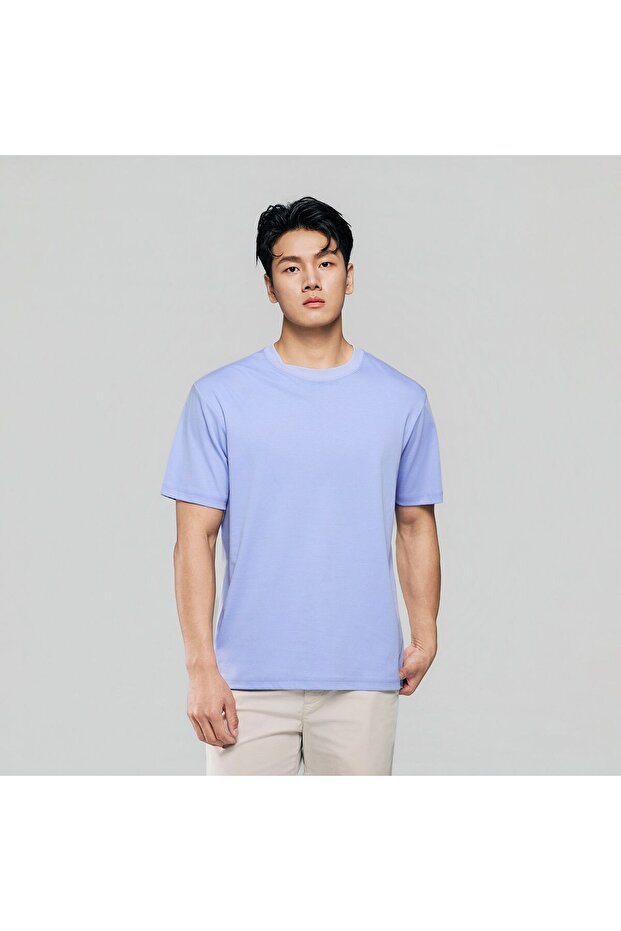 Men Regular Luxe Touch Cotton Crew Tee