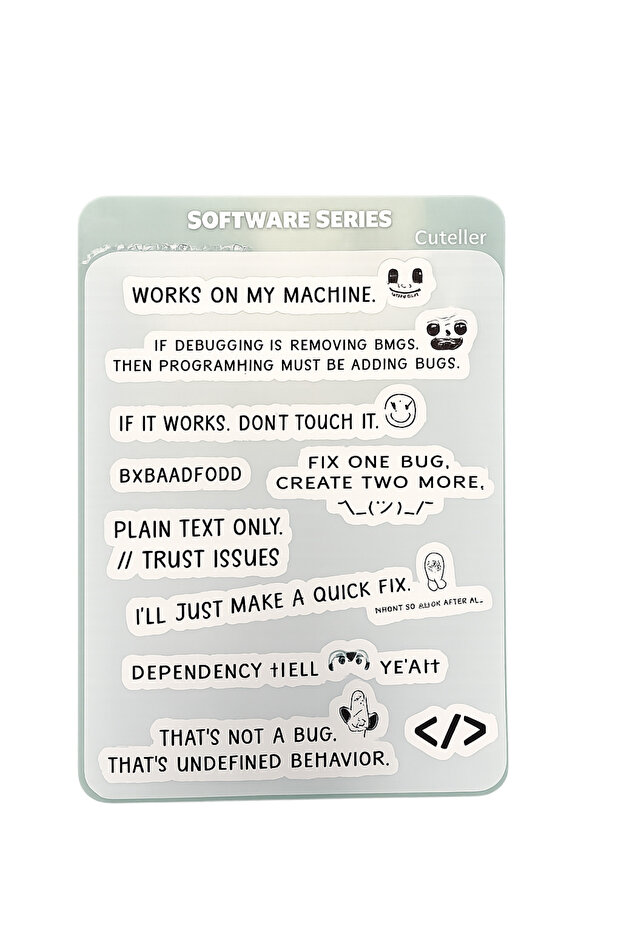 Works On My Machine – Developer Sticker Seti - 3