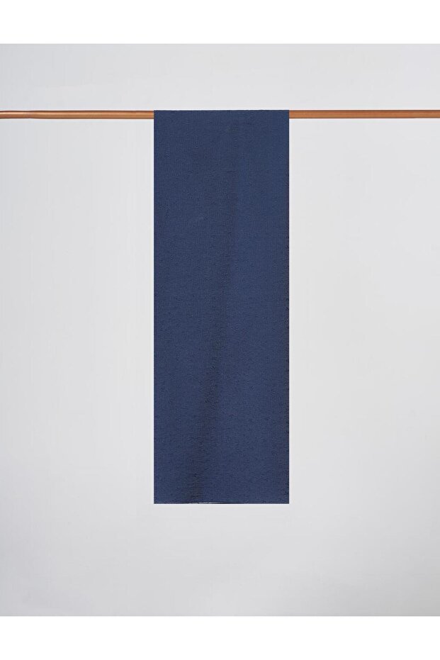 Floral Pattern Viscose Shawl Navy Blue
