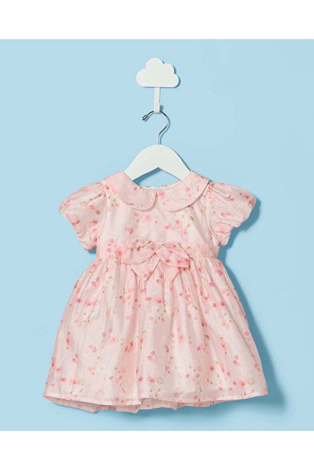 Infant Girls Pink Printed Dress
