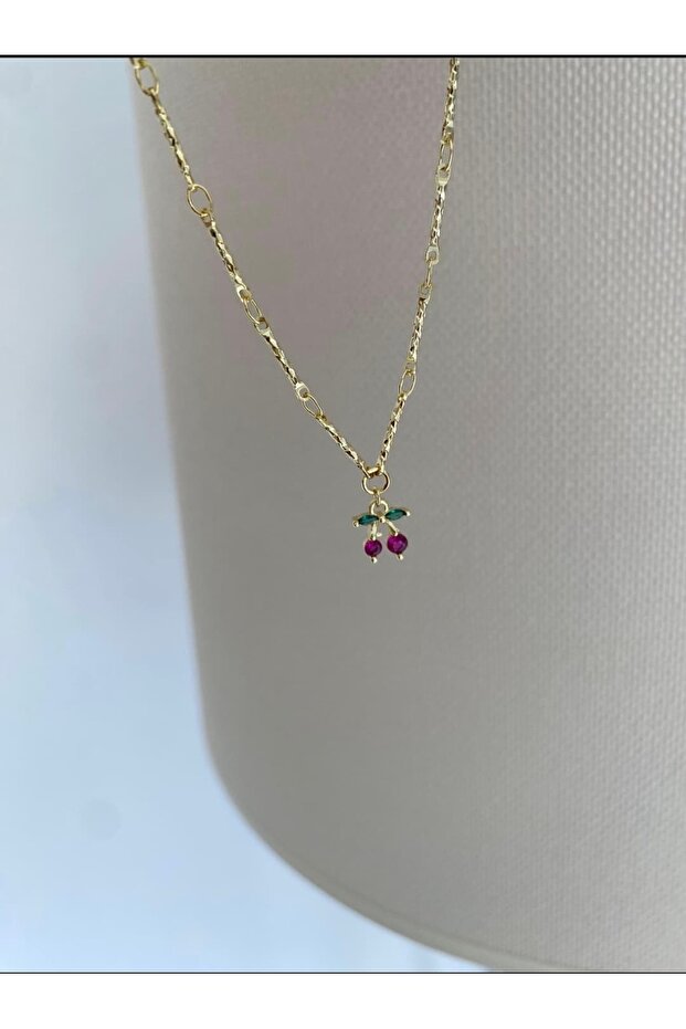 Gold Cherry Figure Anklet