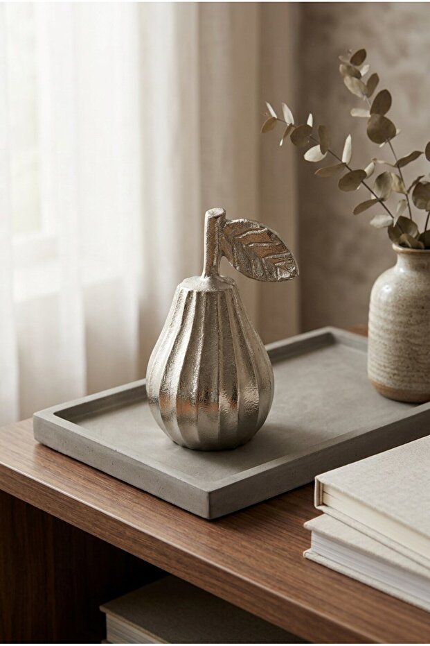 Silver Casting Pear Object (10X8X15 cm) - 3
