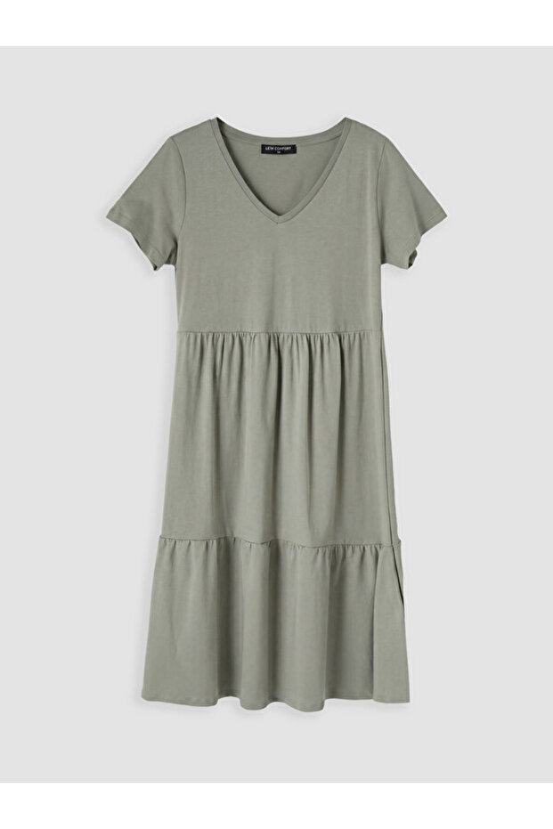 Esvab • Modern & Distinctive V Placketed Dress