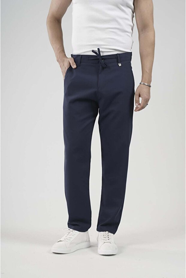 Skinny Fit Fabric Trousers
