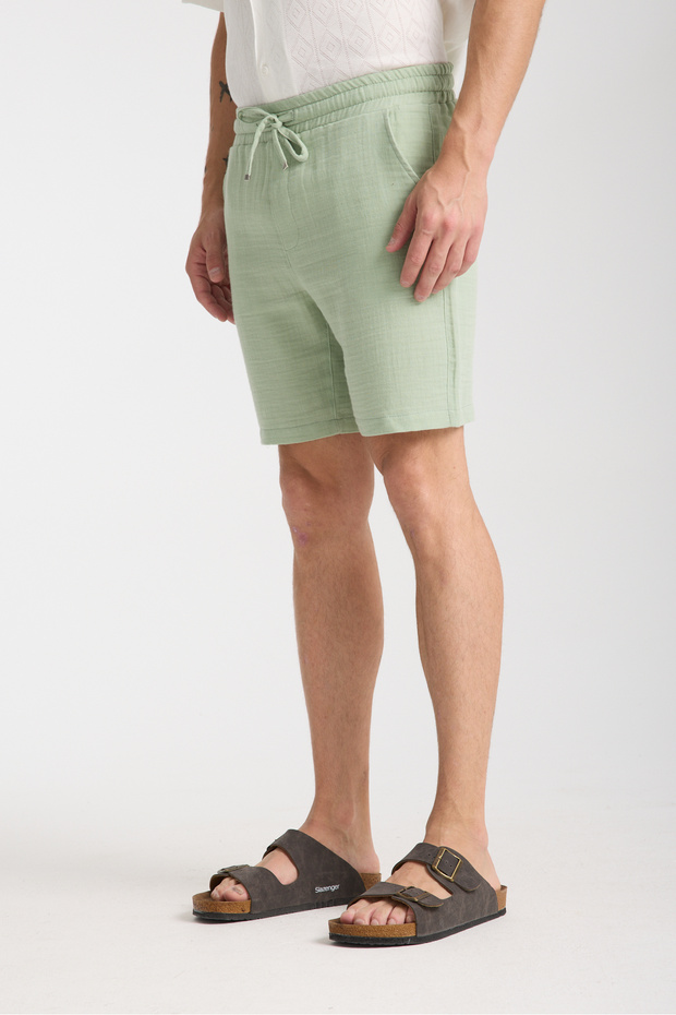 Men's Slim Fit Summer Muslin Shorts