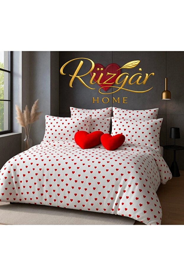 Hearted Elastic Sheet Set Single/Double/King Size