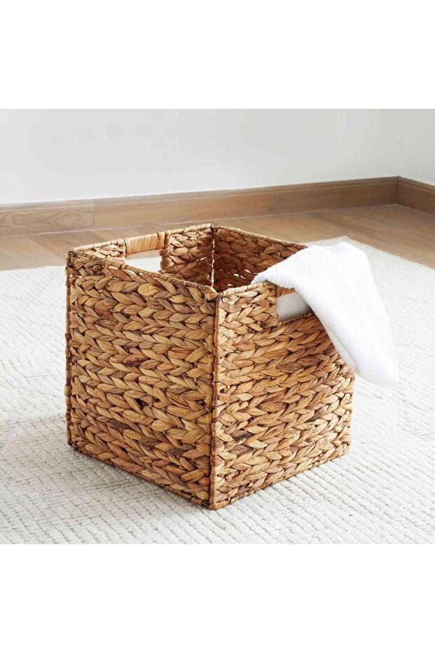 Kiara Folding Storage Basket 30x30x30cm - Natural