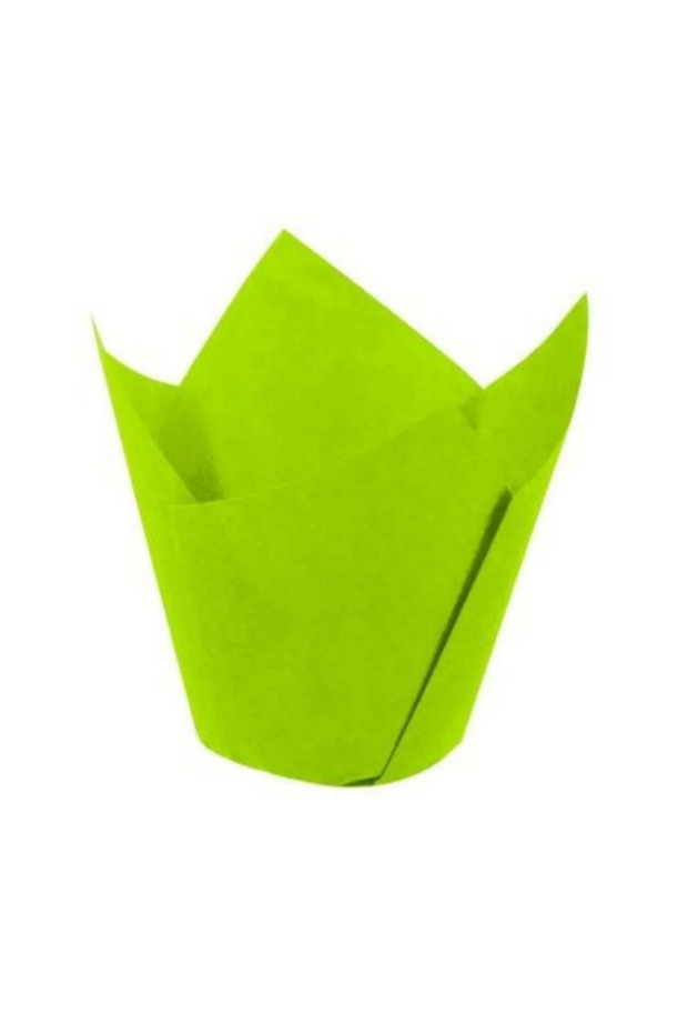 Green Tulip Muffin Cake Mold 200Pcs