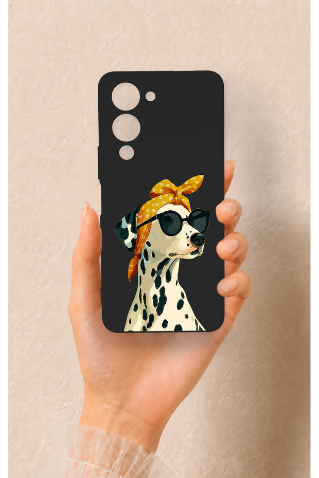 Vivo Y19 5g Compatible Cool Dalmatian Patterned Silicone Case