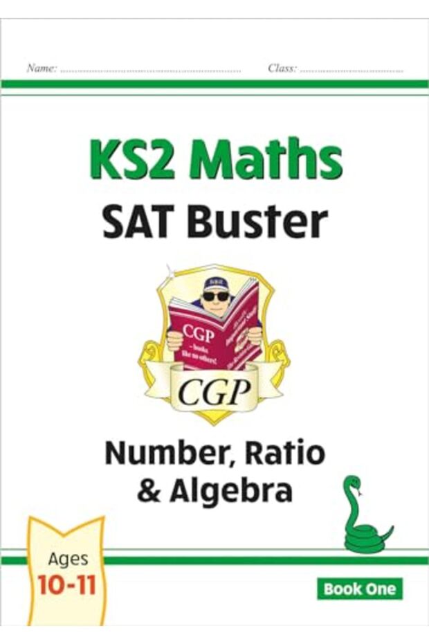 كتاب KS2 Maths SAT Buster: الأرقام والنسب والجبر - المجلد الأول (لأختبارات 2024)