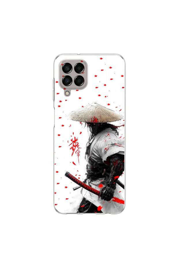 Samsung Galaxy M33 Compatible Samurai 1 Design Transparent Case