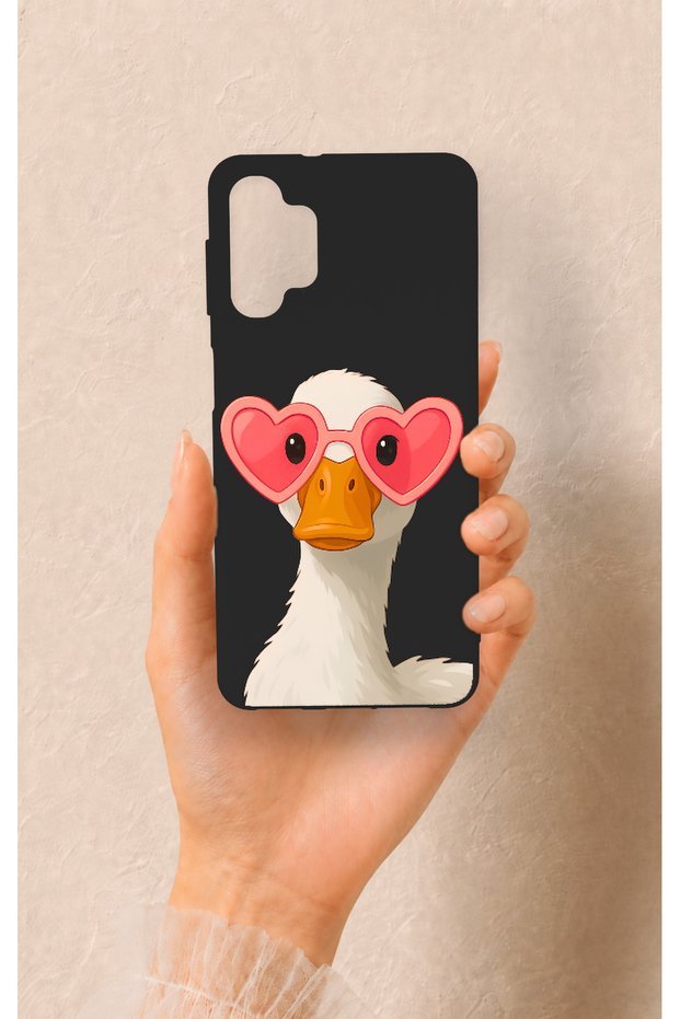 Samsung A32 Compatible Silicone Case with Duck Pattern