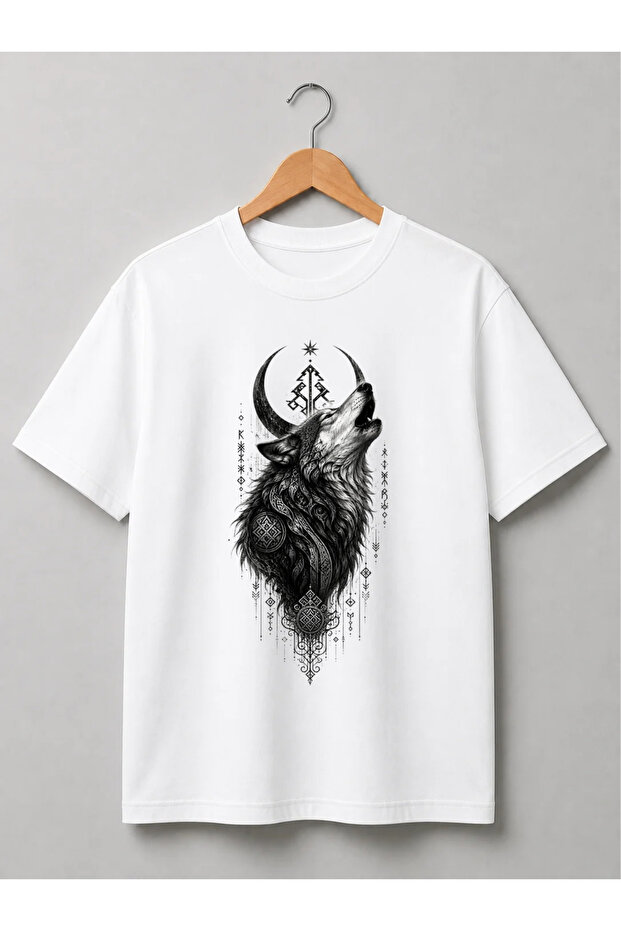 Tunalya Strong Bozkurt Special Design Premium Printed Unisex Cotton T-Shirt - High Quality