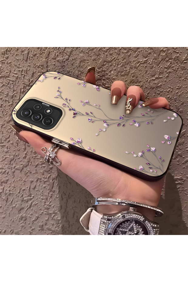 Samsung Galaxy A72 Compatible Slim Twig Flower Case, Wear-Resistant Minimalist Mobile Phone Case