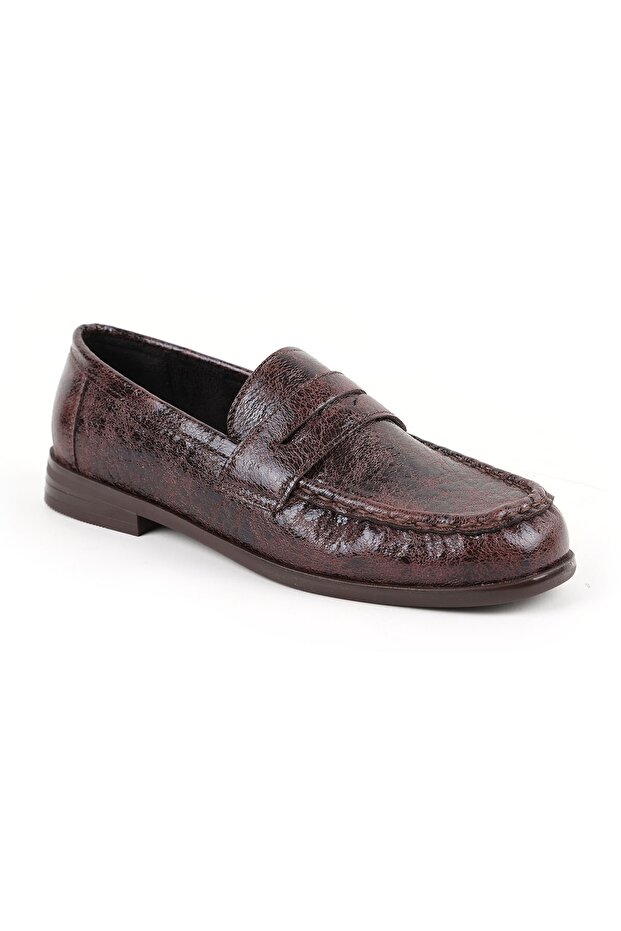 Women's Loafer Shoes Shiny Crocodile Patterned Classic Stylish Office Daily Comfortable Tpu Sole L085.K010