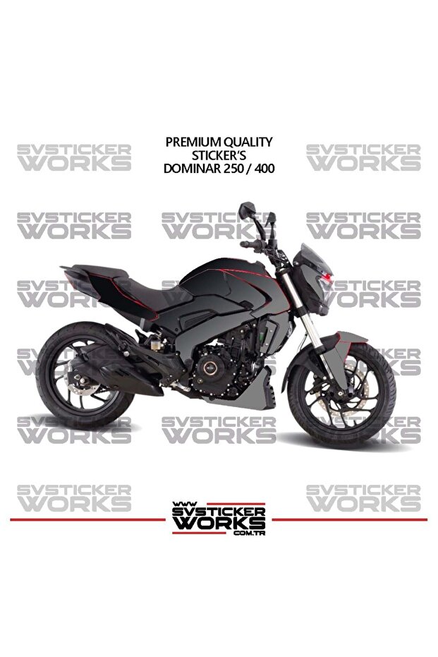 ملصق طلاء متوافق مع BAJAJ Dominar 250-400، طقم جاهز لطلاء المحرك بلونين، جودة عالية