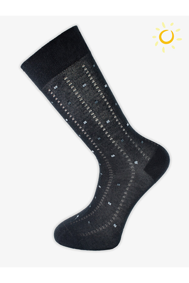 Gerze Combed Cotton Long Summer Cotton Comfortable Men's Socks 12-Pack