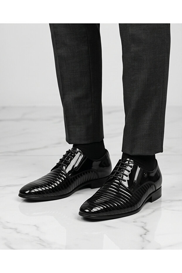 2265-Smart Inside and Outside Double Genuine Leather Premium Series Jurdan Sole Men's Classic Shoes
