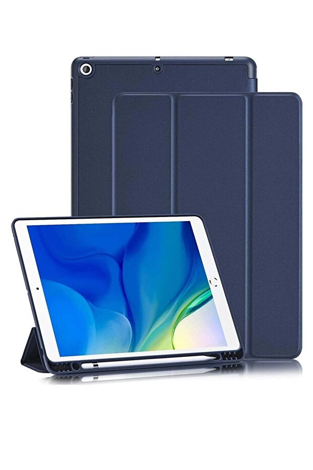 iPad 9th/8th/7th Generation case (2021/2020/2019) iPad 10.2-Inch Case with Pencil Holder [Sleep/Wake] Slim Soft TPU Back Smart Magnetic Stand Protective Cover