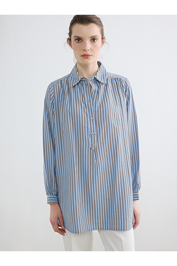 Striped Women's Shirt Tunic