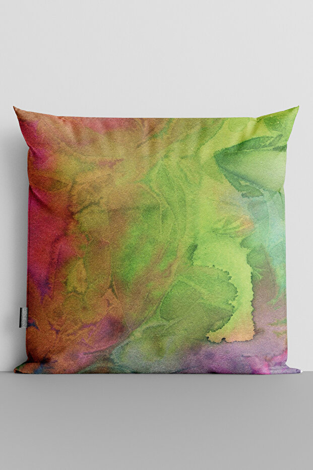 Watercolor Themed Double Sided Digital Printed Throw Pillow Cover - 2848