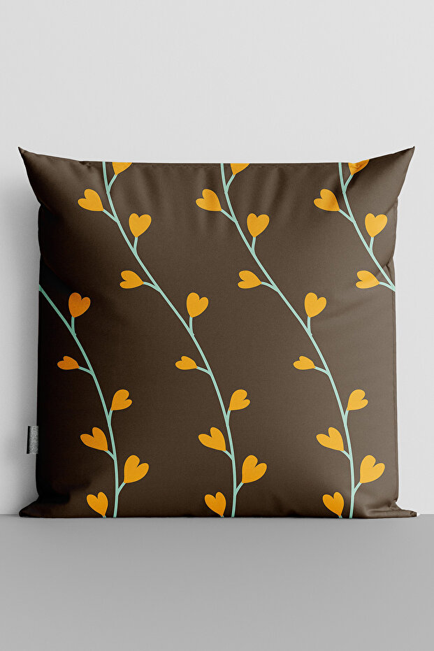 Yellow Flowers Double Sided Digital Printed Throw Pillow Cover